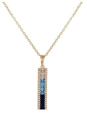 Vince Camuto Blue Ombré CZ Necklace